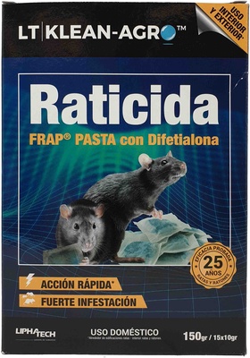 Raticida Klean Agro Pasta Fresca 150 gr